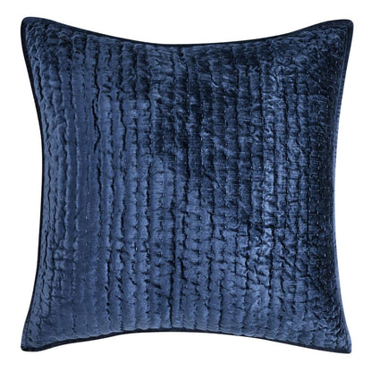 Villa by Classic Home - Dimitry 100% Rayon Velvet Ocean Blue Euro Sham  - 26W - Ocean Blue - V211007 veiw 1
