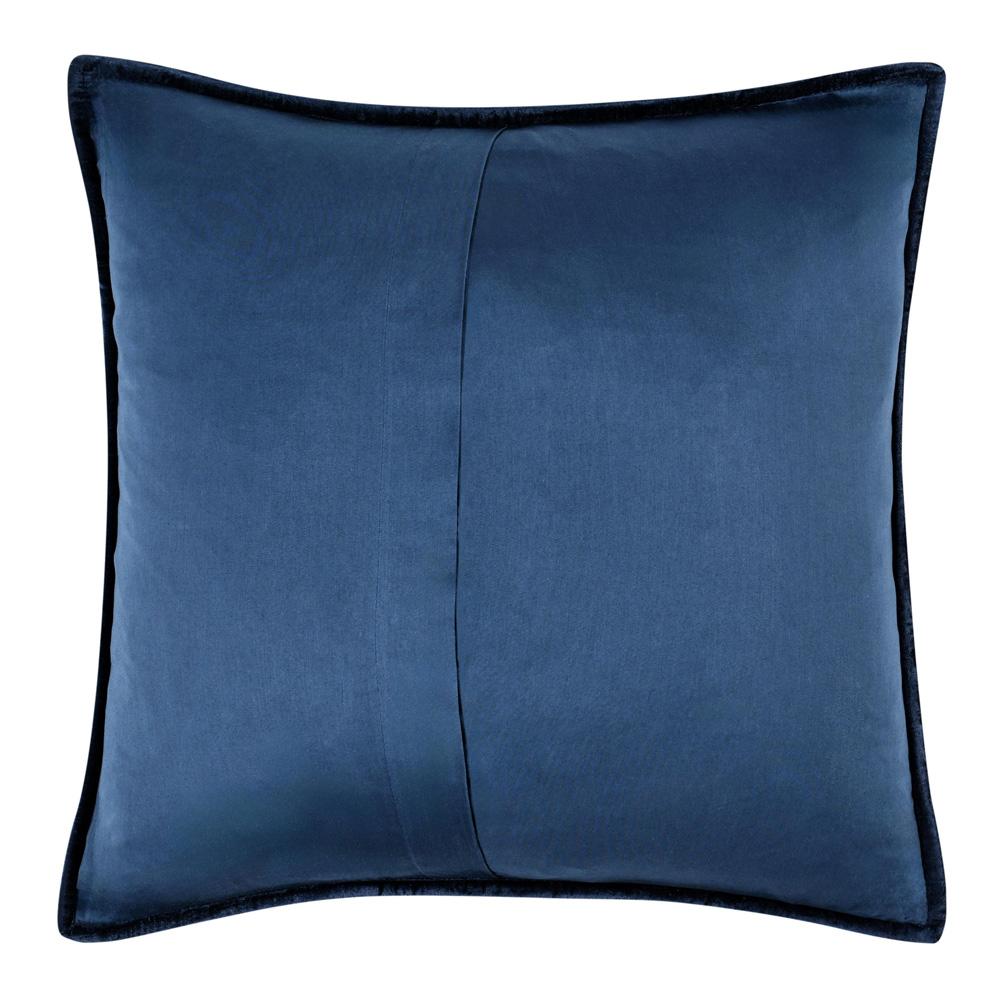 Villa by Classic Home - Dimitry 100% Rayon Velvet Ocean Blue Euro Sham  - 26W - Ocean Blue - V211007 veiw 2
