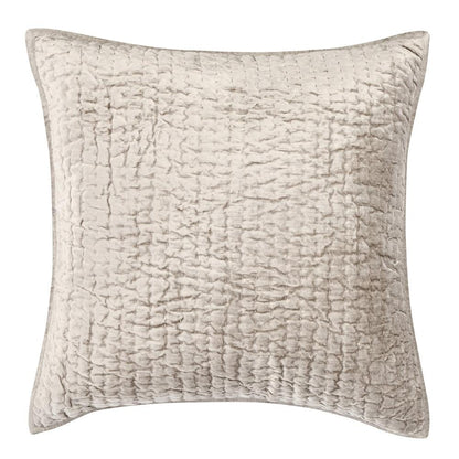Villa by Classic Home - Dimitry 100% Rayon Velvet Pebble Beige Euro Sham  - 26W - Pebble Beige - V160022 veiw 1