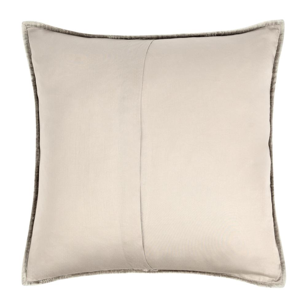 Villa by Classic Home - Dimitry 100% Rayon Velvet Pebble Beige Euro Sham  - 26W - Pebble Beige - V160022 veiw 2