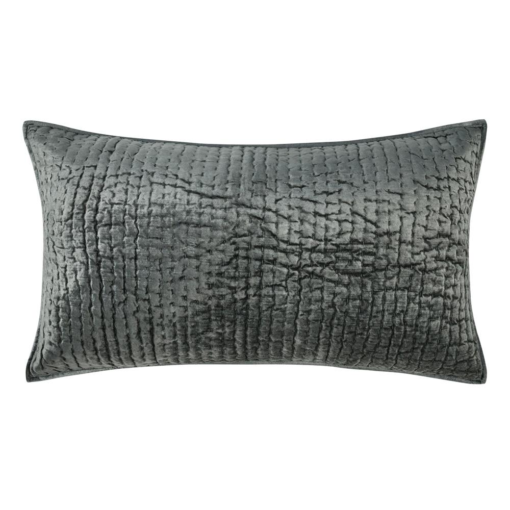 Villa by Classic Home - Dimitry 100% Rayon Velvet Bay Green King Sham  - 36W - Bay Green - V200124 veiw 1
