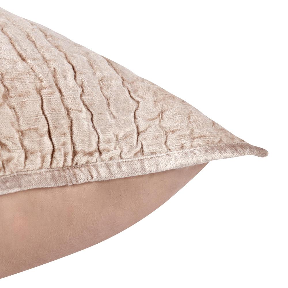 Villa by Classic Home - Dimitry 100% Rayon Velvet Bliss Pink King Sham  - 36W - Bliss Pink - V240111 veiw 3