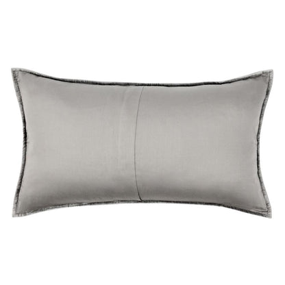 Villa by Classic Home - Dimitry 100% Rayon Velvet Gray King Sham  - 36W - Gray - V180032 veiw 2