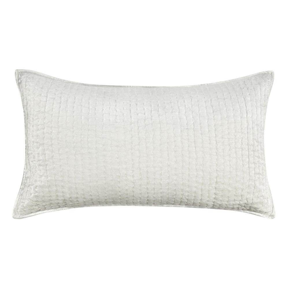 Villa by Classic Home - Dimitry 100% Rayon Velvet Ivory King Sham  - 36W - Ivory - V160013 veiw 1