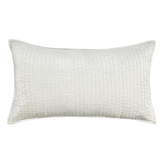 Villa by Classic Home - Dimitry 100% Rayon Velvet Ivory King Sham  - 36W - Ivory - V160013 veiw 1