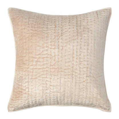 Villa by Classic Home - Dimitry 100% Rayon Velvet Nude Euro Sham  - 26W - Nude - V270061 veiw 1