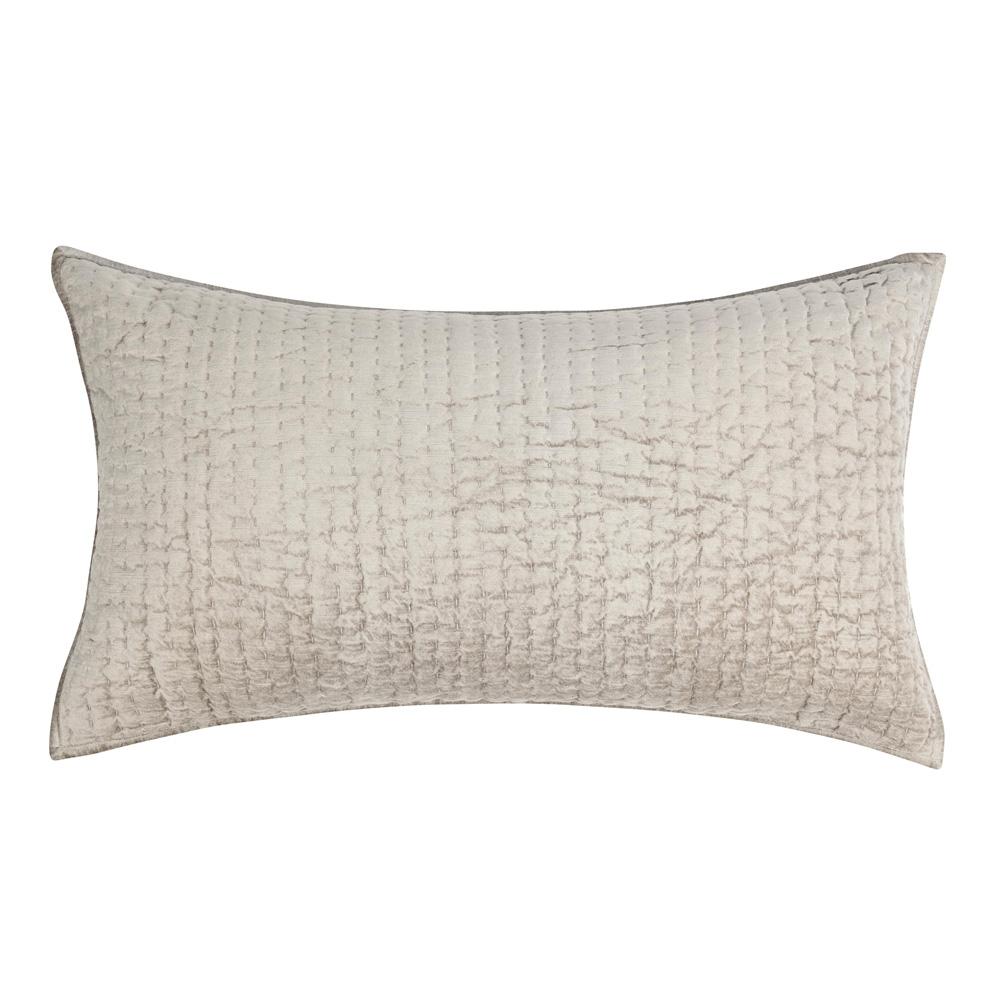 Villa by Classic Home - Dimitry 100% Rayon Velvet Pebble Beige King Sham  - 36W - Pebble Beige - V160023 veiw 1