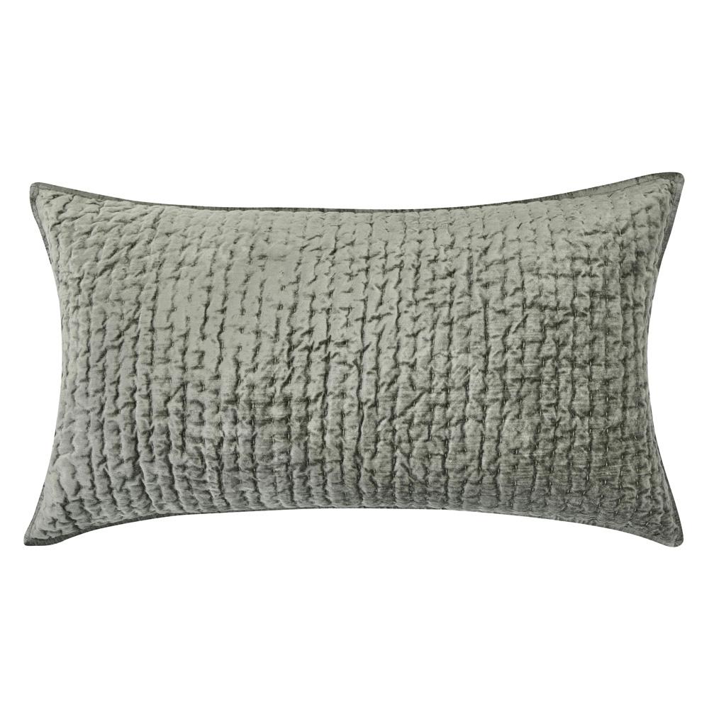 Villa by Classic Home - Dimitry 100% Rayon Velvet Sage Green Sham  - 36W - Sage Green - V250137 veiw 1