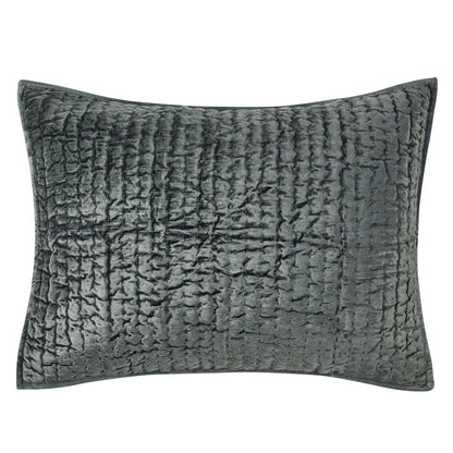 Villa by Classic Home - Dimitry 100% Rayon Velvet Bay Green Standard Sham  - 26W - Bay Green - V200125 veiw 1