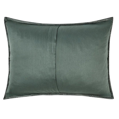 Villa by Classic Home - Dimitry 100% Rayon Velvet Bay Green Standard Sham  - 26W - Bay Green - V200125 veiw 2