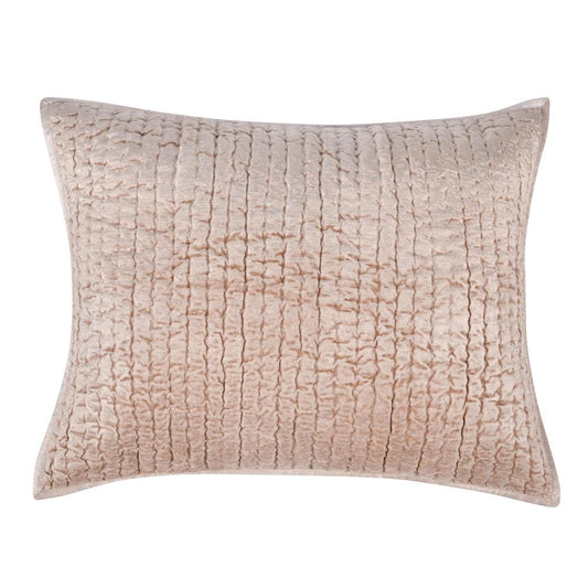 Villa by Classic Home - Dimitry 100% Rayon Velvet Bliss Pink Standard  Sham  - 26W - Bliss Pink - V240112 veiw 1