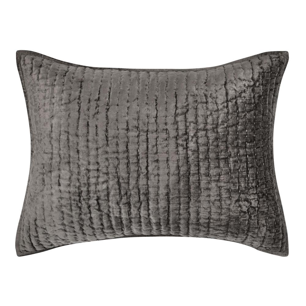 Villa by Classic Home - Dimitry 100% Rayon Velvet Desert Brown Standard Sham  - 26W - Desert Brown - V160034 veiw 1