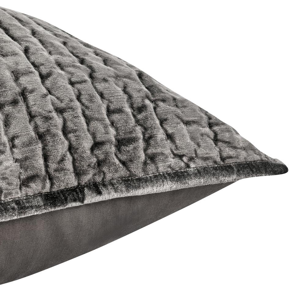 Villa by Classic Home - Dimitry 100% Rayon Velvet Desert Brown Standard Sham  - 26W - Desert Brown - V160034 veiw 3