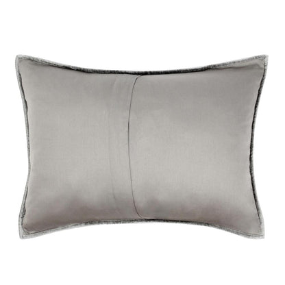 Villa by Classic Home - Dimitry 100% Rayon Velvet Gray Standard Sham  - 26W - Gray - V180033 veiw 2