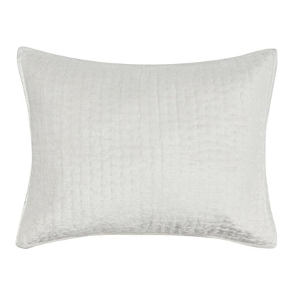 Villa by Classic Home - Dimitry 100% Rayon Velvet Ivory Standard Sham  - 26W - Ivory - V160014 veiw 1