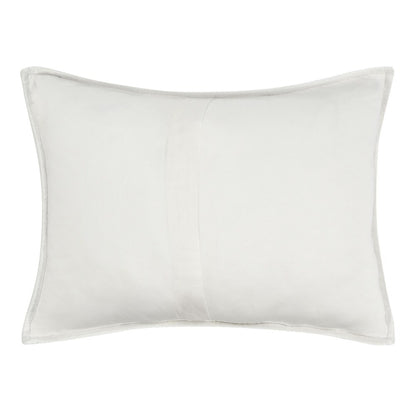 Villa by Classic Home - Dimitry 100% Rayon Velvet Ivory Standard Sham  - 26W - Ivory - V160014 veiw 2