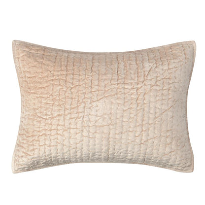Villa by Classic Home - Dimitry 100% Rayon Velvet Nude Standard Sham  - 26W - Nude - V270062 veiw 1