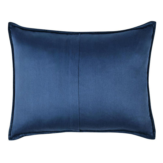 Villa by Classic Home - Dimitry 100% Rayon Velvet Ocean Blue Standard Sham  - 26W - Ocean Blue - V211009 veiw 2
