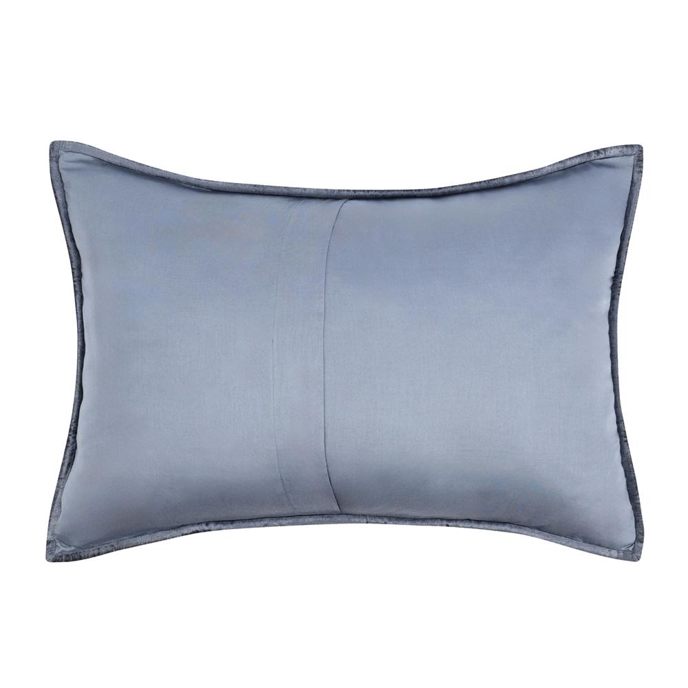 Villa by Classic Home - Dimitry 100% Rayon Velvet Sea Fog Sham  - 26W - Pacific Blue - V250144 veiw 2