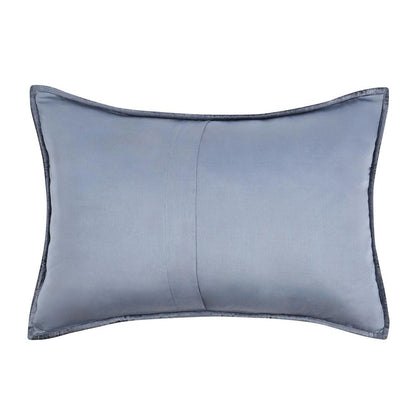 Villa by Classic Home - Dimitry 100% Rayon Velvet Sea Fog Sham  - 26W - Pacific Blue - V250144 veiw 2