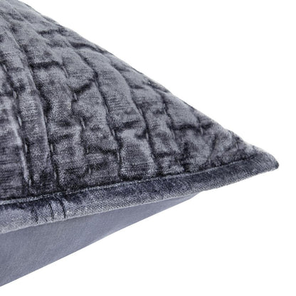 Villa by Classic Home - Dimitry 100% Rayon Velvet Sea Fog Sham  - 26W - Pacific Blue - V250144 veiw 3