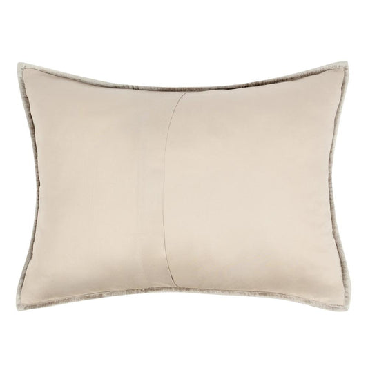 Villa by Classic Home - Dimitry 100% Rayon Velvet  Pebble Beige Standard Sham  - 26W - Pebble Beige - V160024 veiw 2