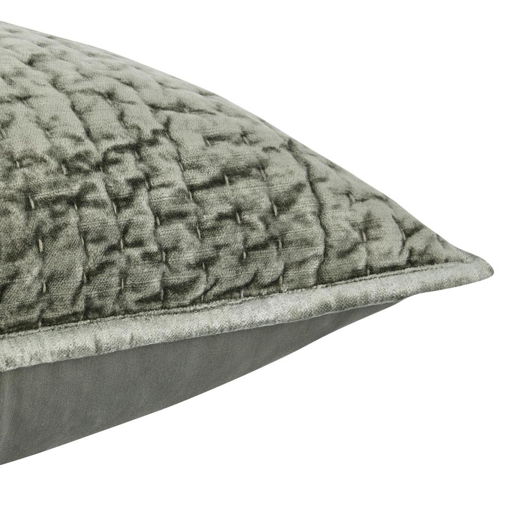 Villa by Classic Home - Dimitry 100% Rayon Velvet Sage Green Sham  - 26W - Sage Green - V250139 veiw 3