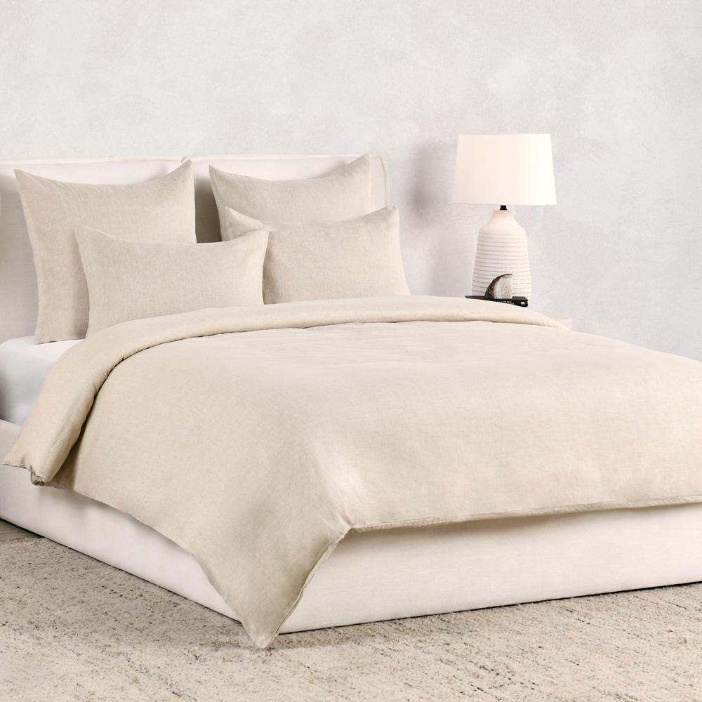Villa by Classic Home - Jayson Linen Cashmere Queen Beige Duvet  - 90W - Beige - V240011 veiw 2
