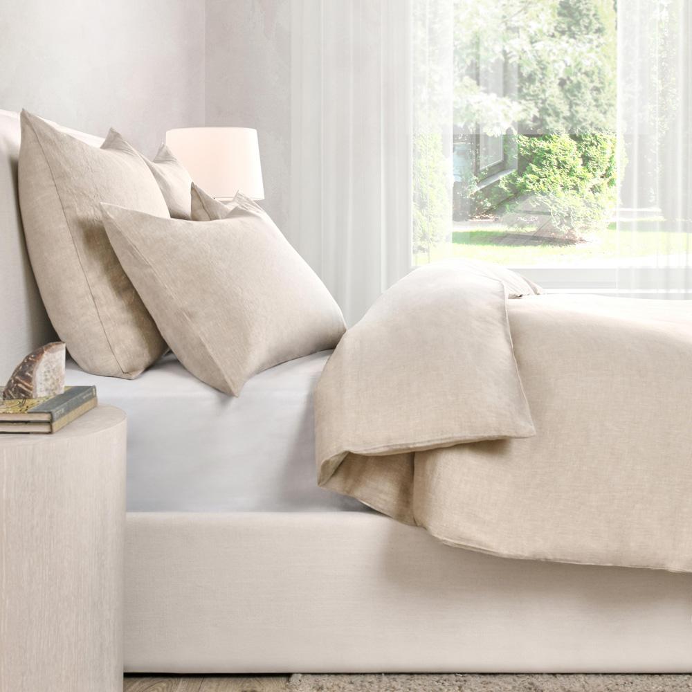 Villa by Classic Home - Jayson Linen Cashmere Queen Beige Duvet  - 90W - Beige - V240011 veiw 4