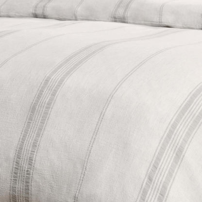 Villa by Classic Home - Jayson Linen Cashmere King Gray Stripe Duvet  - 108W - Gray Stripe - V270012 veiw 5