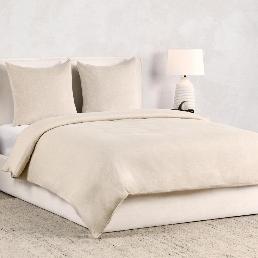 Villa by Classic Home - Jayson Linen Cashmere Euro Beige Sham  - 26W - Beige - V240012 veiw 4