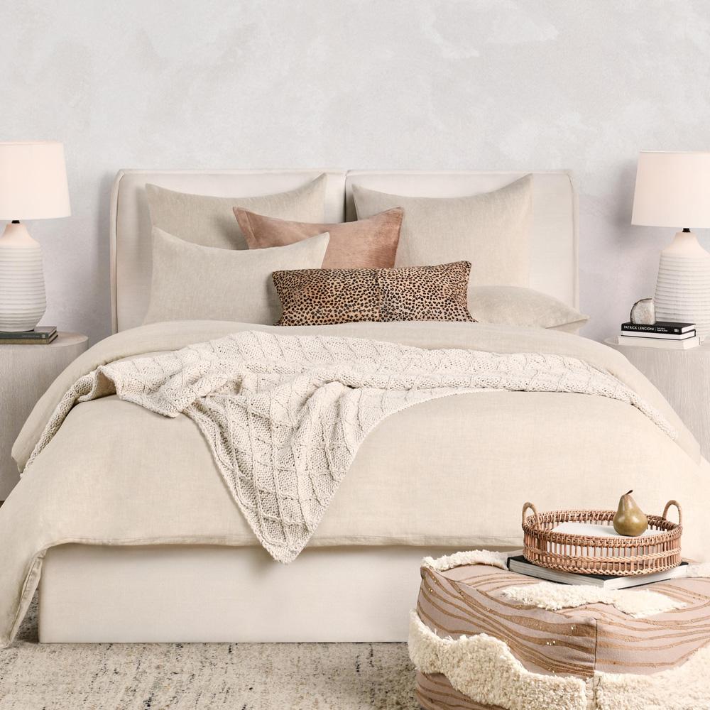 Villa by Classic Home - Jayson Linen Cashmere King Beige Sham  - 36W - Beige - V240013 veiw 4