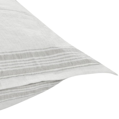 Villa by Classic Home - Jayson Linen Cashmere Standard Gray Stripe Sham  - 26W - Gray Stripe - V270016 veiw 3
