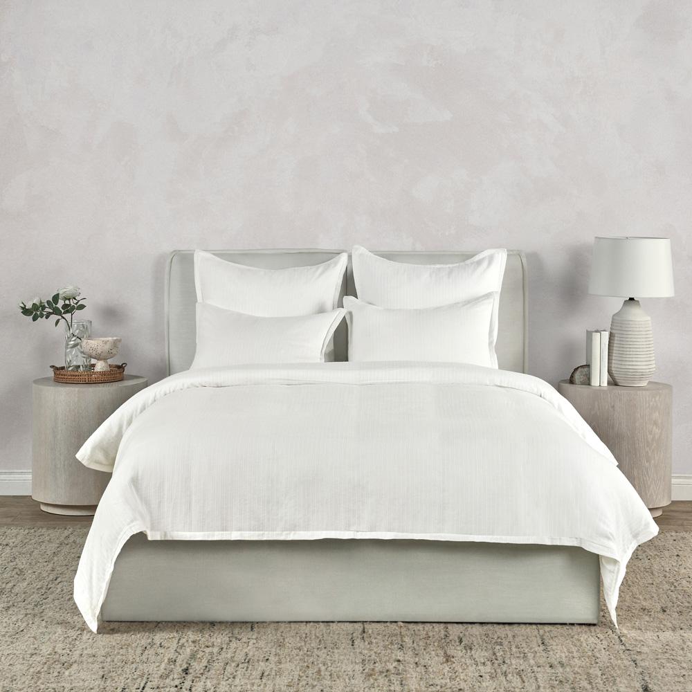 Villa by Classic Home - Karina 100% Cotton White King Duvet  - 108W - White - V210000 veiw 3