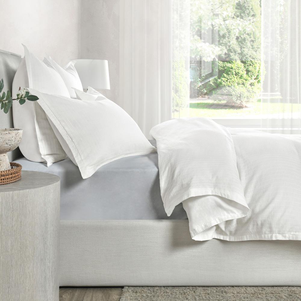 Villa by Classic Home - Karina 100% Cotton White King Duvet  - 108W - White - V210000 veiw 4