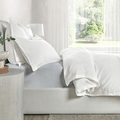 Villa by Classic Home - Karina 100% Cotton White King Duvet  - 108W - White - V210000 veiw 4