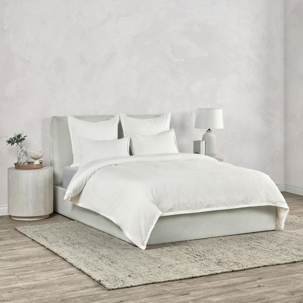 Villa by Classic Home - Karina 100% Cotton White Standard Sham  - 20W - White - V210004 veiw 4