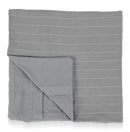 Villa by Classic Home - Kingston 100% Linen Queen Duvet , Blue - 92W - Blue - V250130 veiw 1