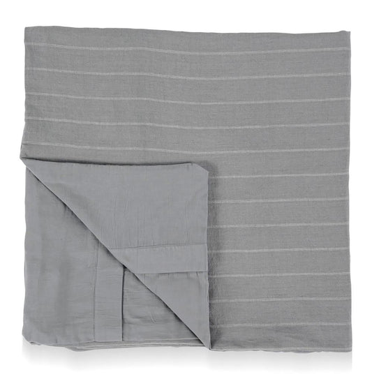 Villa by Classic Home - Kingston 100% Linen Queen Duvet , Blue - 92W - Blue - V250130 veiw 1