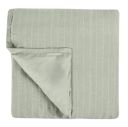 Villa by Classic Home - Kingston 100% Linen King Duvet , Sage Green - 108W - Sage Green  - V250124 veiw 1