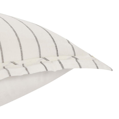 Villa by Classic Home - Kingston 100% Linen Euro Sham , Ivory - 26W - Ivory - V032758 veiw 3