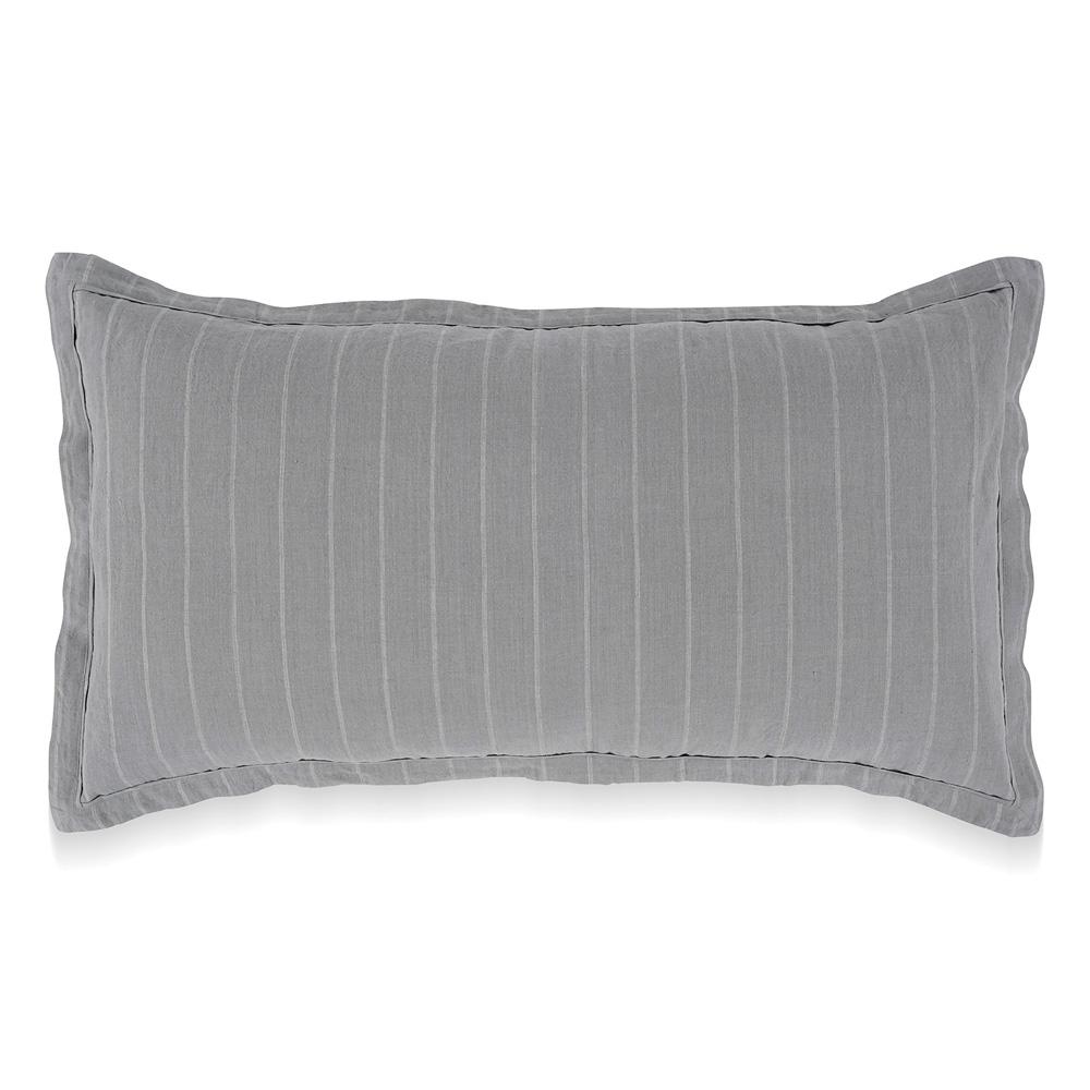 Villa by Classic Home - Kingston 100% Linen King Sham , Blue - 36W - Blue - V250132 veiw 1