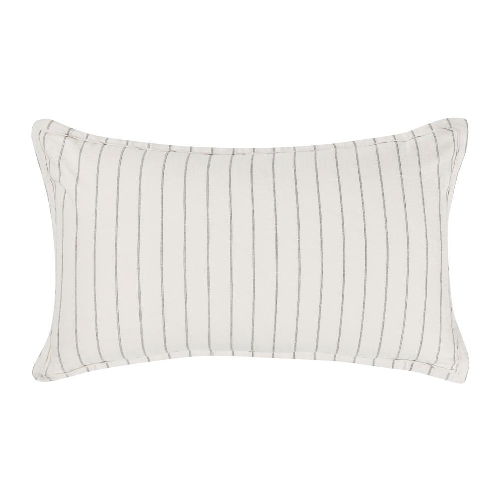 Villa by Classic Home - Kingston 100% Linen King Sham , Ivory - 36W - Ivory - V032756 veiw 1