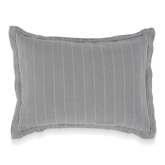 Villa by Classic Home - Kingston 100% Linen Standard Sham , Blue - 26W - Blue - V250133 veiw 1