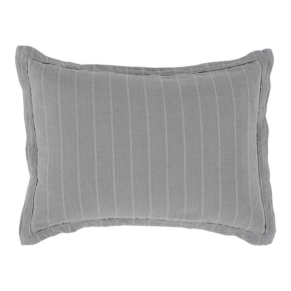 Villa by Classic Home - Kingston 100% Linen Standard Sham , Blue - 26W - Blue - V250133 veiw 3