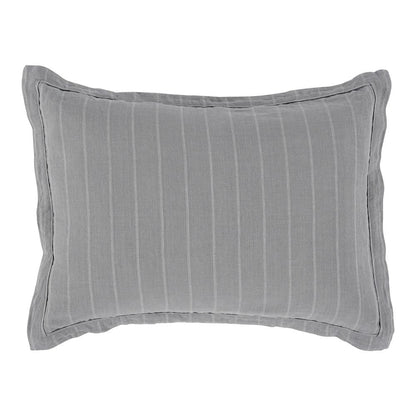 Villa by Classic Home - Kingston 100% Linen Standard Sham , Blue - 26W - Blue - V250133 veiw 3