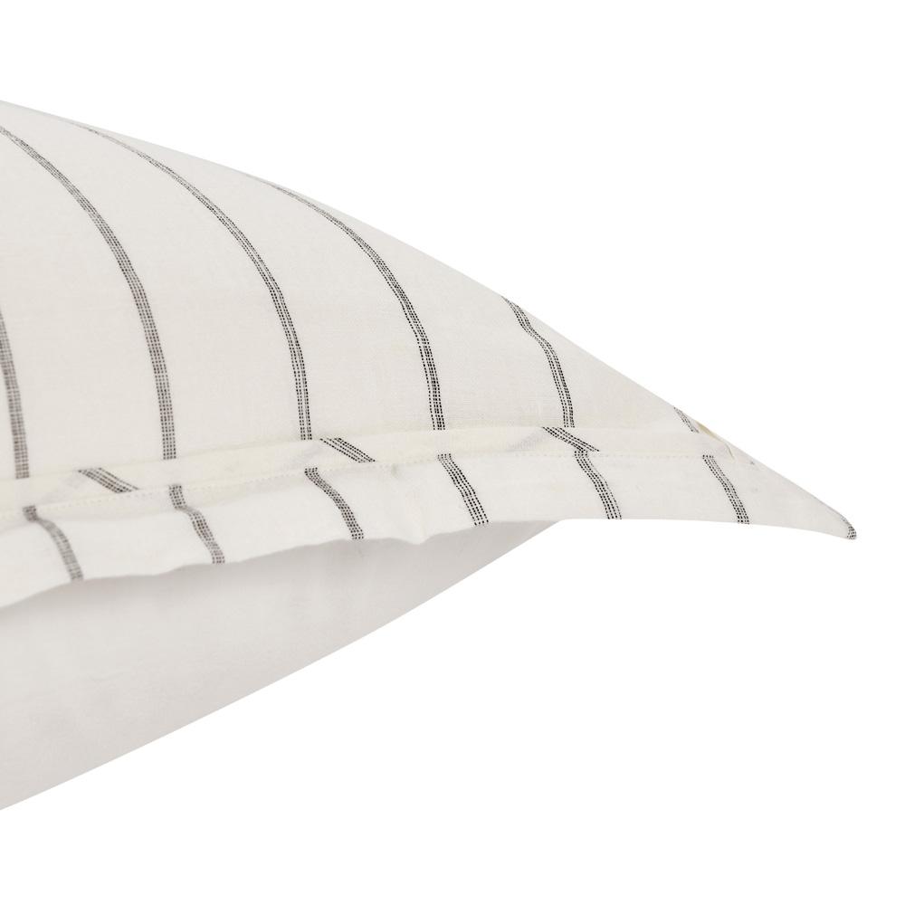 Villa by Classic Home - Kingston 100% Linen Standard Sham , Ivory - 26W - Ivory - V032765 veiw 3