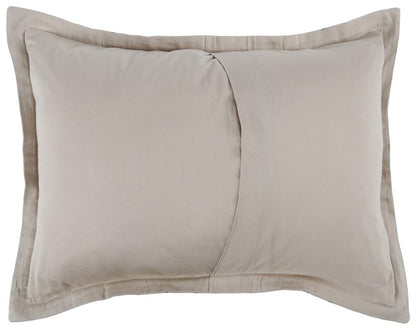 Villa by Classic Home - Kingston 100% Linen Natural Standard Sham  - 26W - Natural - V230083 veiw 2