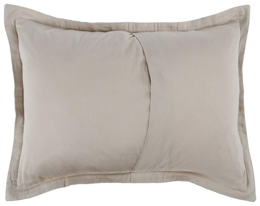 Villa by Classic Home - Kingston 100% Linen Natural Standard Sham  - 26W - Natural - V230083 veiw 2