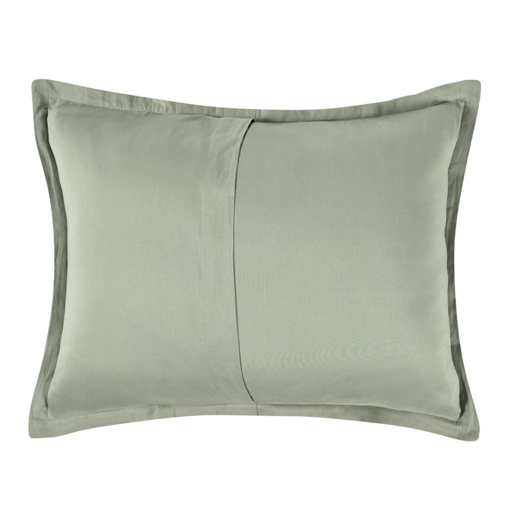 Villa by Classic Home - Kingston 100% Linen Standard Sham , Sage Green - 26W - Sage Green  - V250128 veiw 2